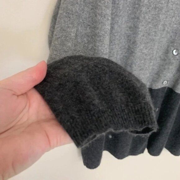 Basler Black Grey Cashmere Silk Button Up Cardigan 44 - Picture 3 of 7